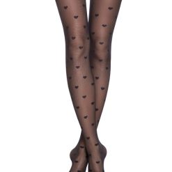 Ciorapi cu model inimioare Conte Elegant Bonheur 20 den-FEMEI