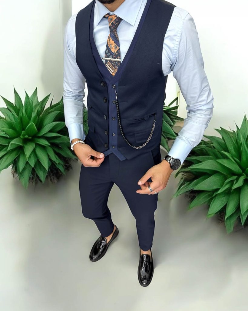 Compleu barbati  Vesta + Pantaloni 13238-Costume barbati > Compleuri barbati