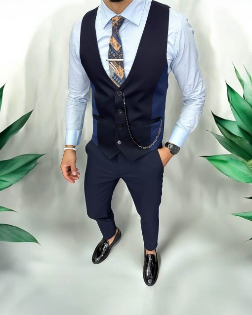 Compleu barbati  Vesta + Pantaloni 13241-Costume barbati > Compleuri barbati