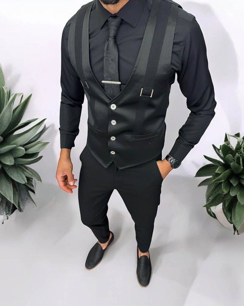 Compleu barbati  Vesta + Pantaloni 13248-Costume barbati > Compleuri barbati