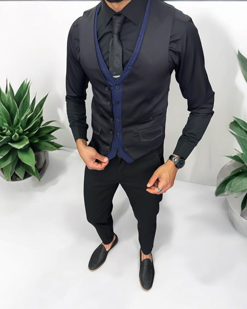Compleu barbati  Vesta + Pantaloni 13249-Costume barbati > Compleuri barbati