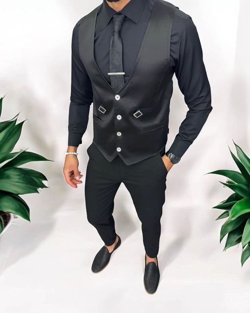 Compleu barbati  Vesta + Pantaloni 13251-Costume barbati > Compleuri barbati