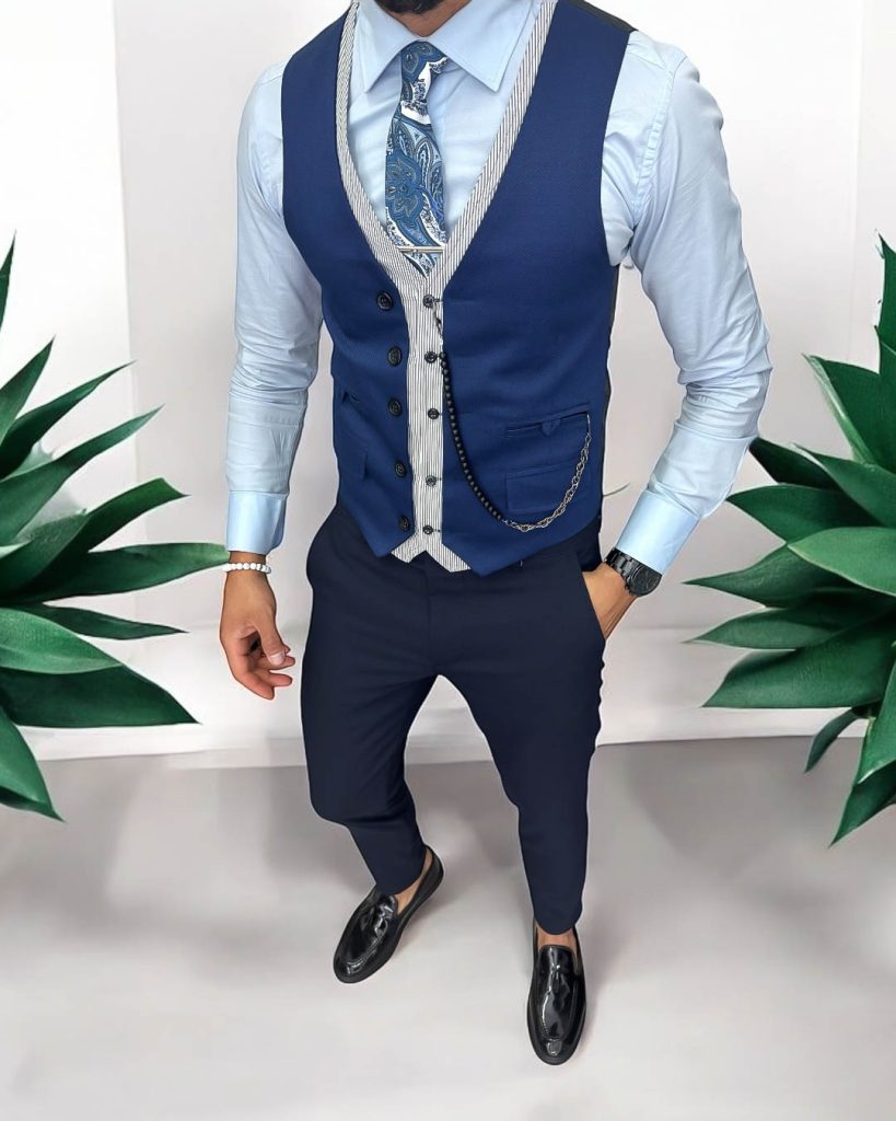 Compleu barbati  Vesta + Pantaloni 13254-Costume barbati > Compleuri barbati