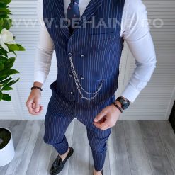 Compleu barbati  Vesta + Pantaloni B4013 D6-5.4-Costume barbati > Compleuri barbati