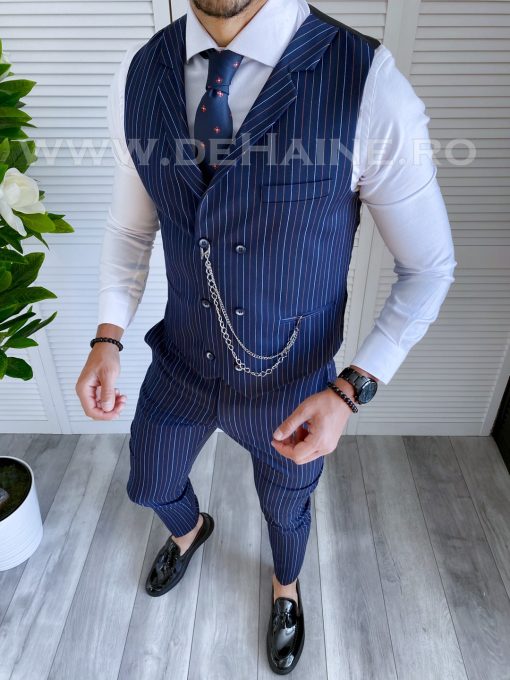 Compleu barbati  Vesta + Pantaloni B4013 D6-5.4-Costume barbati > Compleuri barbati