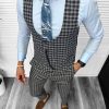 Compleu barbati Vesta + Pantaloni B4177 V3-4-Costume barbati > Compleuri barbati