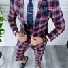 Costum barbati slim fit (SACOU + Vesta) 4227 N8-3.1-Costume barbati