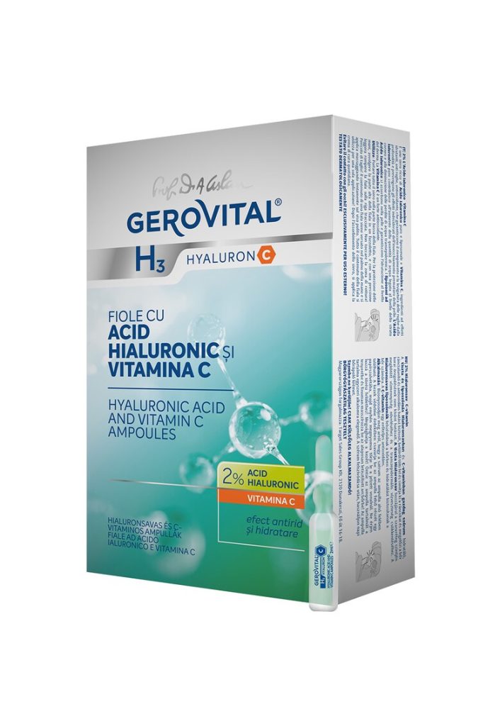 Fiole cu acid hialuronic si vitamina C  H3 Hyaluron C - concentratie 2% - 10 buc x 2 ml-FEMEI/INGRIJIRE COSMETICA/Produse cosmetice-INGRIJIRE COSMETICA/Produse cosmetice