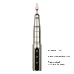 Freza Unghii Portabila Titanium Ultra LUXORISE Gold 4