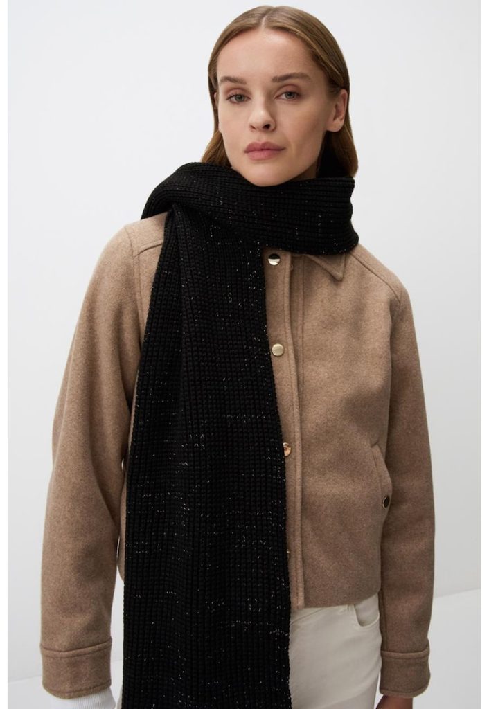 Fular din tricot cu model uni-FEMEI/GENTI SI ACCESORII/Fulare si esarfe-GENTI SI ACCESORII/Fulare si esarfe