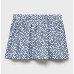 Fusta evazata cu model floral-FETE/IMBRACAMINTE/Fuste-IMBRACAMINTE/Fuste