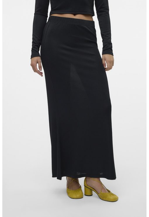Fusta maxi transparenta din lurex-FEMEI/IMBRACAMINTE/Fuste-IMBRACAMINTE/Fuste