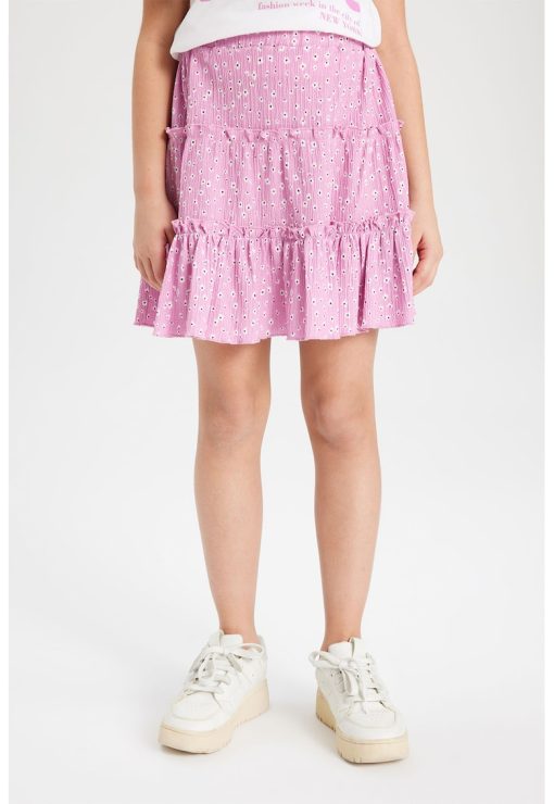 Fusta mini cu model stratificat-FETE/IMBRACAMINTE/Fuste-IMBRACAMINTE/Fuste