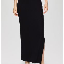 Fusta slim fit cu slit lateral-FEMEI/IMBRACAMINTE/Fuste-IMBRACAMINTE/Fuste