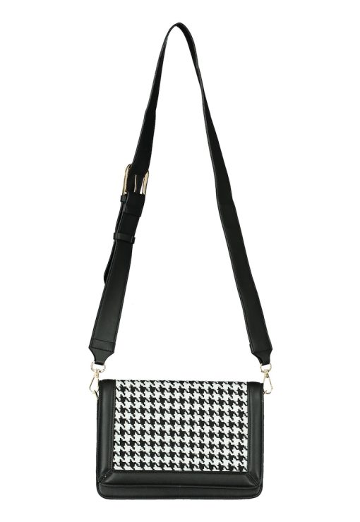 Geanta crossbody cu model houndstooth-FEMEI/GENTI SI ACCESORII/Genti de voiaj si trolere-GENTI SI ACCESORII/Genti de voiaj si trolere