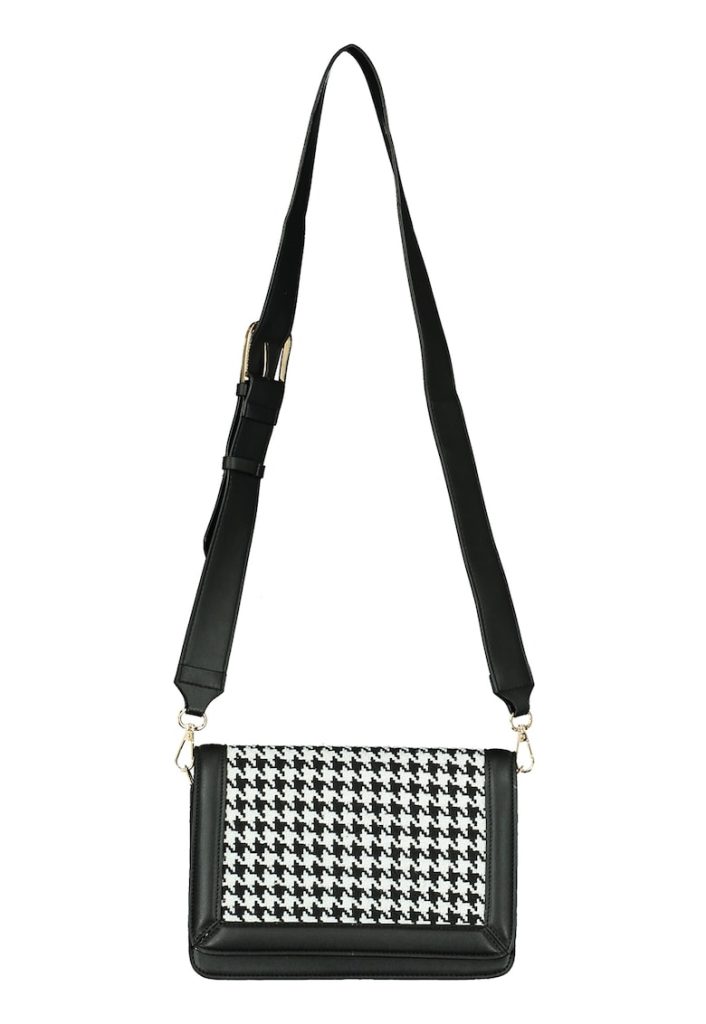 Geanta crossbody cu model houndstooth-FEMEI/GENTI SI ACCESORII/Genti de voiaj si trolere-GENTI SI ACCESORII/Genti de voiaj si trolere