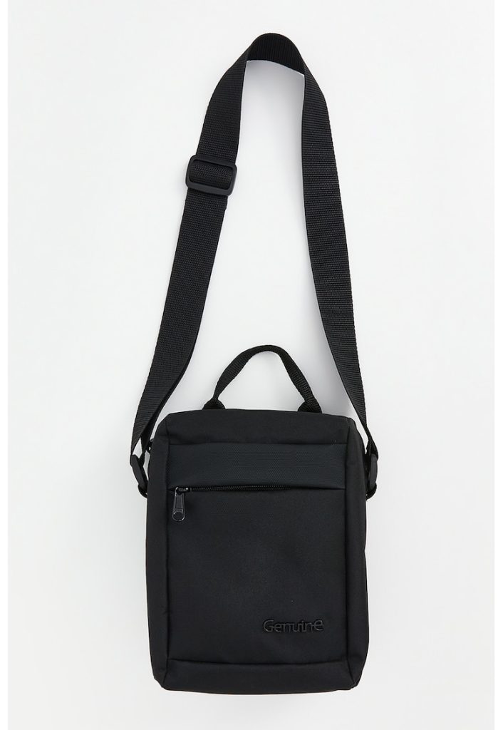 Geanta crossbody din material textil cu bareta ajustabila-BARBATI/GENTI SI ACCESORII/Rucsacuri-GENTI SI ACCESORII/Rucsacuri