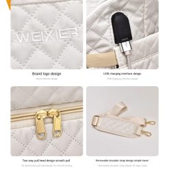 Geanta de calatorie Nadira GT2970 port USB Crem 5