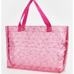 Geanta de plaja cu model cu stele si Barbie-FETE/GENTI SI ACCESORII/Rucsacuri-GENTI SI ACCESORII/Rucsacuri