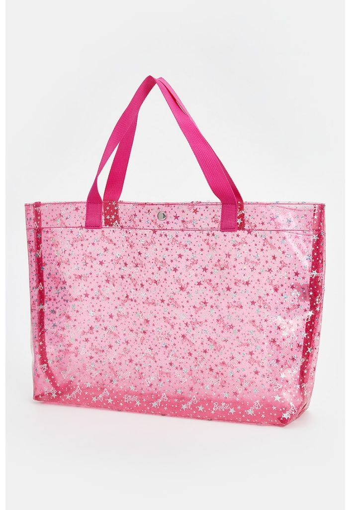 Geanta de plaja cu model cu stele si Barbie-FETE/GENTI SI ACCESORII/Rucsacuri-GENTI SI ACCESORII/Rucsacuri