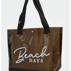 Geanta shopper cu imprimeu text-FEMEI/GENTI SI ACCESORII/Genti de voiaj si trolere-GENTI SI ACCESORII/Genti de voiaj si trolere