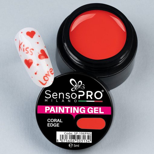 Gel UV Pictura Unghii Coral Edge 5ml