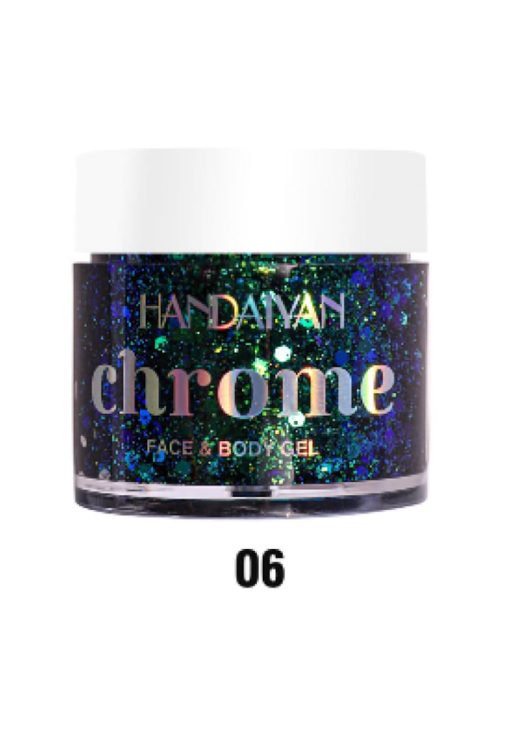 Glitter gel pentru fata si corp -  Chrome - 32 g-FEMEI/INGRIJIRE COSMETICA/Produse cosmetice-INGRIJIRE COSMETICA/Produse cosmetice