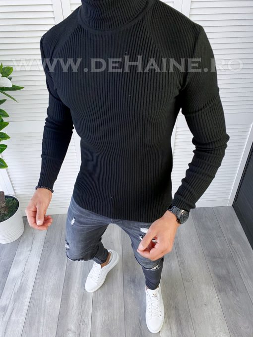 Helanca barbati slim fit neagra B6213 N7-4.2-Helanca barbati