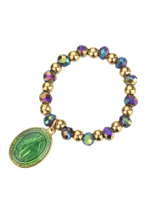 Inel cu margele si talisman-FEMEI/GENTI SI ACCESORII/Bijuterii-GENTI SI ACCESORII/Bijuterii