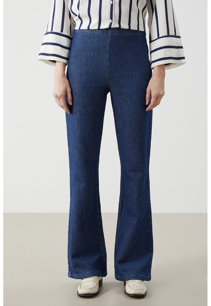 Jeggings cu croiala ampla-FEMEI/IMBRACAMINTE/Blugi-IMBRACAMINTE/Blugi