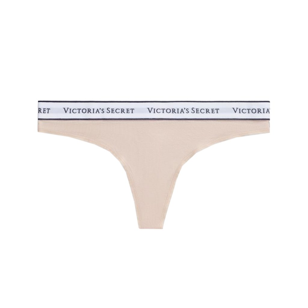 Logo cotton thong panty l-Imbracaminte-
