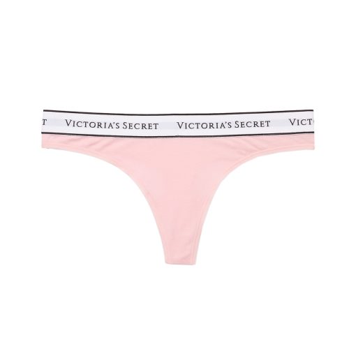 Logo cotton thong panty m-Imbracaminte-