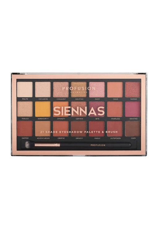 Paleta fard de pleoape Siennas -  Cosmetics - 245g - Multicolor-FEMEI/INGRIJIRE COSMETICA/Produse cosmetice-INGRIJIRE COSMETICA/Produse cosmetice