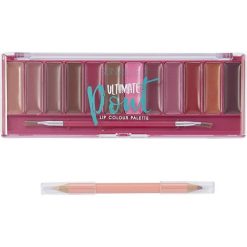 Paleta machiaj buze -  Ultimate Pout - 12 rujuri - creion si pensula aplicare-FEMEI/INGRIJIRE COSMETICA/Produse cosmetice-INGRIJIRE COSMETICA/Produse cosmetice