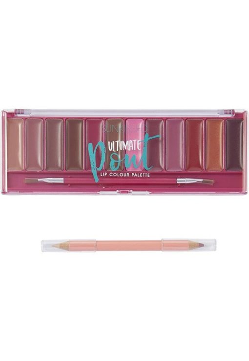 Paleta machiaj buze -  Ultimate Pout - 12 rujuri - creion si pensula aplicare-FEMEI/INGRIJIRE COSMETICA/Produse cosmetice-INGRIJIRE COSMETICA/Produse cosmetice