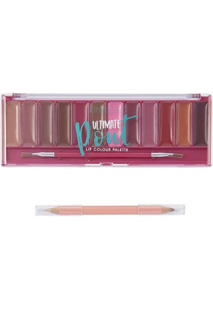 Paleta machiaj buze -  Ultimate Pout - 12 rujuri - creion si pensula aplicare-FEMEI/INGRIJIRE COSMETICA/Produse cosmetice-INGRIJIRE COSMETICA/Produse cosmetice
