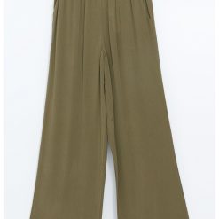 Pantaloni ampli cu talie elastica-FEMEI/IMBRACAMINTE/Pantaloni si colanti-IMBRACAMINTE/Pantaloni si colanti