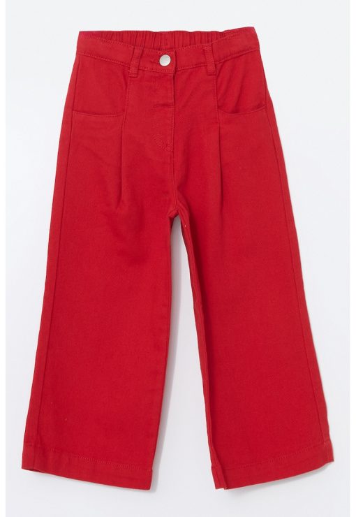 Pantaloni ampli cu talie inalta-FETE/IMBRACAMINTE/Blugi-IMBRACAMINTE/Blugi
