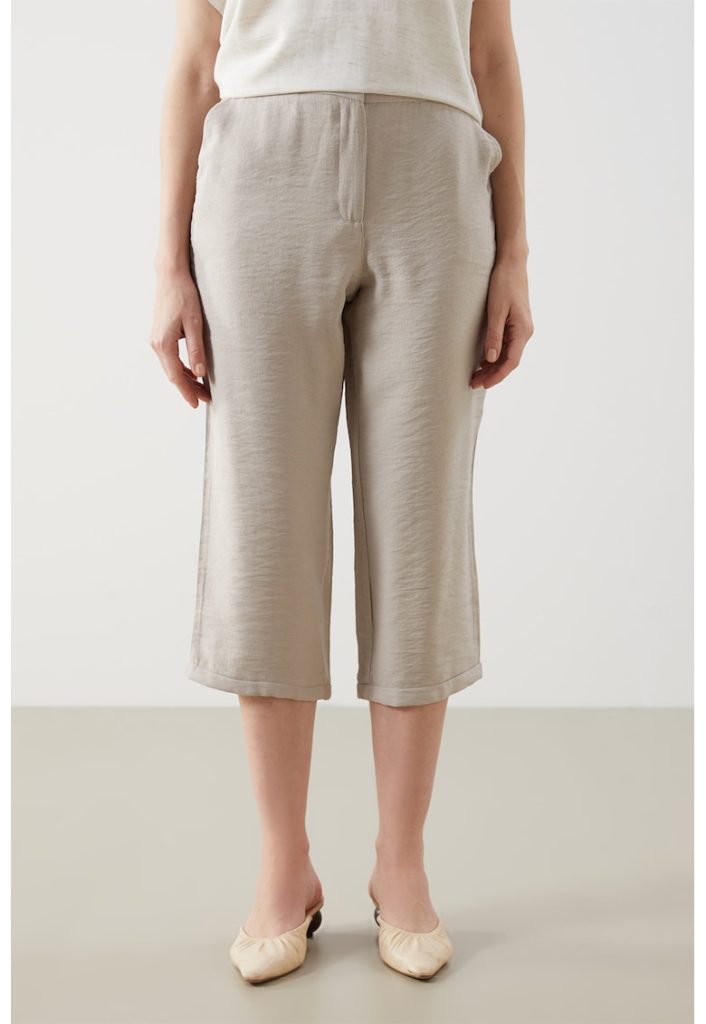 Pantaloni capri cu buzunare laterale-FEMEI/IMBRACAMINTE/Pantaloni si colanti-IMBRACAMINTE/Pantaloni si colanti