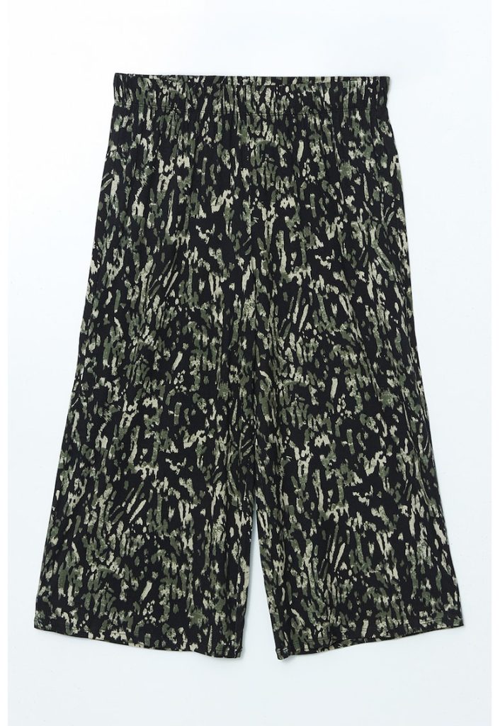 Pantaloni capri drepti cu imprimeu-FEMEI/IMBRACAMINTE/Pantaloni si colanti-IMBRACAMINTE/Pantaloni si colanti