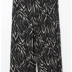 Pantaloni capri drepti cu imprimeu-FEMEI/IMBRACAMINTE/Pantaloni si colanti-IMBRACAMINTE/Pantaloni si colanti