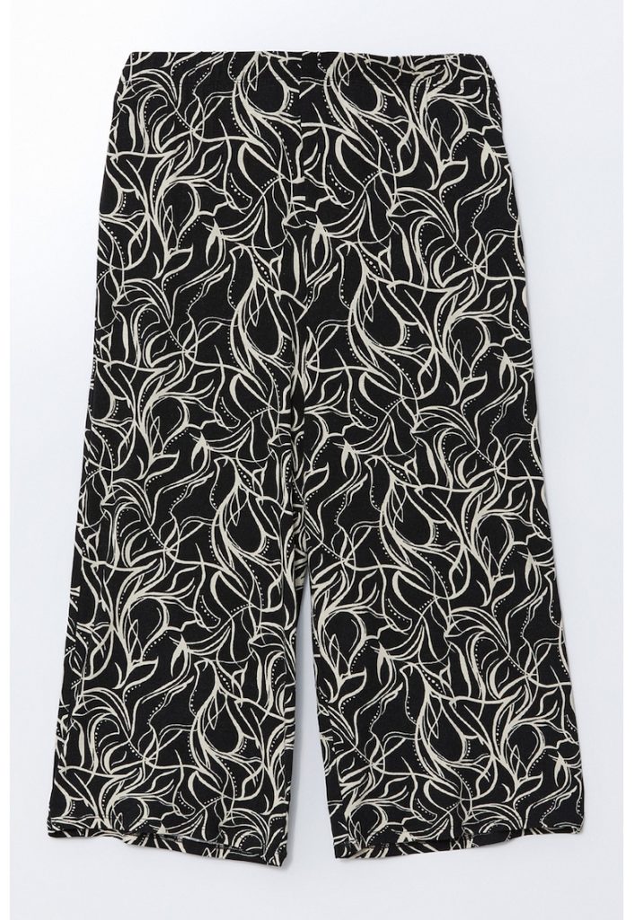 Pantaloni capri drepti cu imprimeu-FEMEI/IMBRACAMINTE/Pantaloni si colanti-IMBRACAMINTE/Pantaloni si colanti