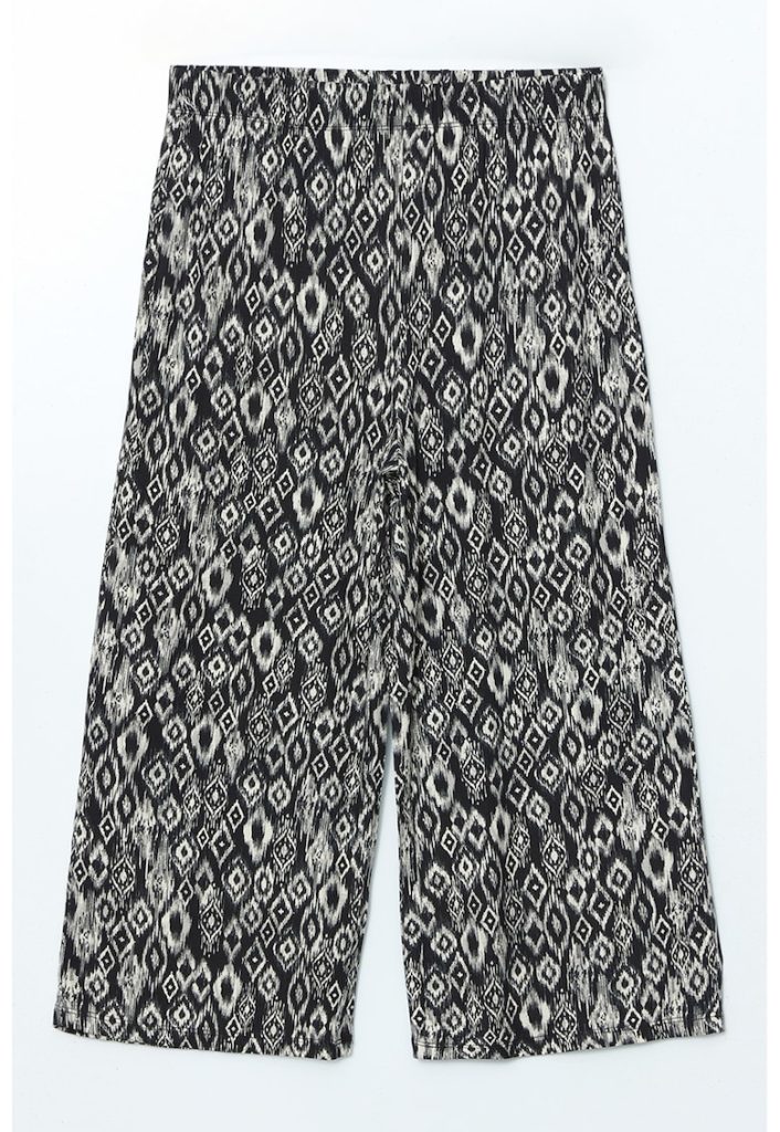 Pantaloni capri drepti cu imprimeu-FEMEI/IMBRACAMINTE/Pantaloni si colanti-IMBRACAMINTE/Pantaloni si colanti
