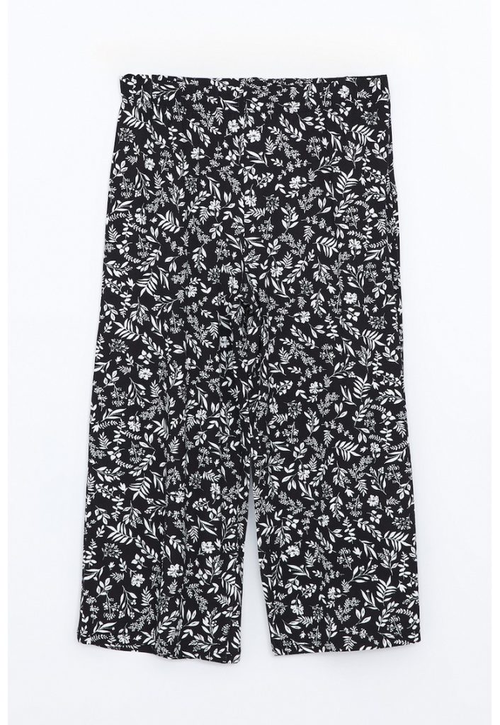 Pantaloni capri drepti cu imprimeu-FEMEI/IMBRACAMINTE/Pantaloni si colanti-IMBRACAMINTE/Pantaloni si colanti
