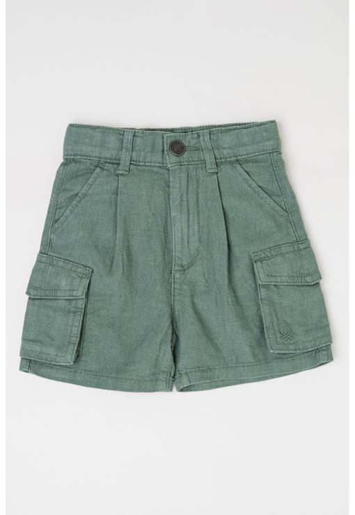 Pantaloni cargo din amestec de in-BAIETI/IMBRACAMINTE/Sorturi-IMBRACAMINTE/Sorturi