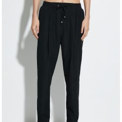 Pantaloni conici cu snur-FEMEI/IMBRACAMINTE/Pantaloni si colanti-IMBRACAMINTE/Pantaloni si colanti