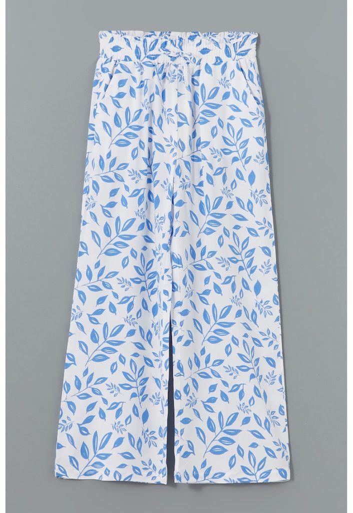 Pantaloni cu croiala ampla si imprimeu-FETE/IMBRACAMINTE/Blugi-IMBRACAMINTE/Blugi