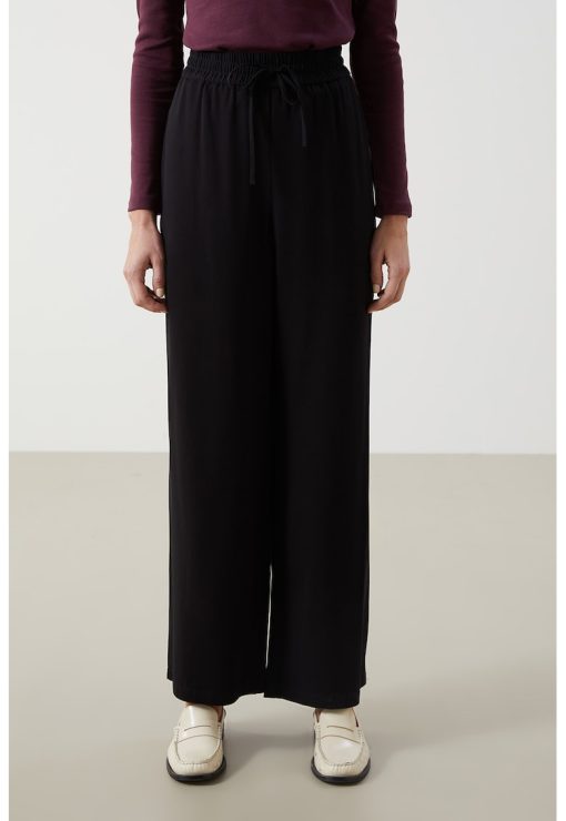 Pantaloni cu croiala ampla si talie ajustabila-FEMEI/IMBRACAMINTE/Pantaloni si colanti-IMBRACAMINTE/Pantaloni si colanti