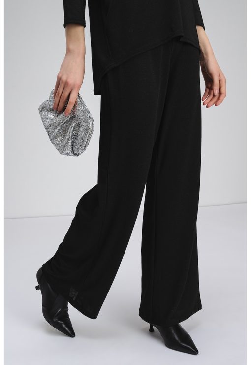 Pantaloni cu croiala ampla si talie inalta Kanva-FEMEI/IMBRACAMINTE/Pantaloni si colanti-IMBRACAMINTE/Pantaloni si colanti