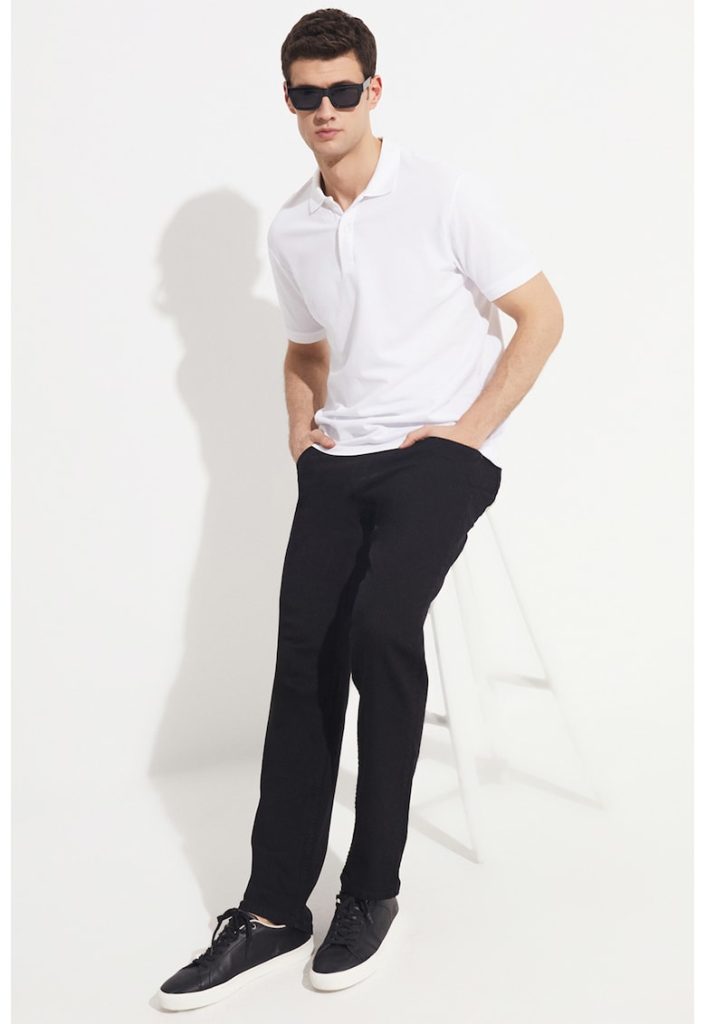 Pantaloni cu croiala dreapta si buzunare-BARBATI/IMBRACAMINTE/Pantaloni si colanti-IMBRACAMINTE/Pantaloni si colanti